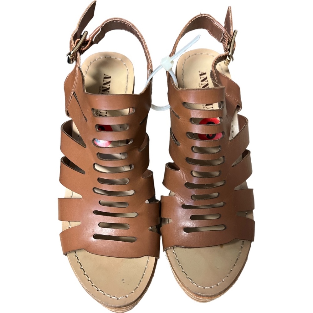 Ana Luz wedge heel brown sandals Size 6